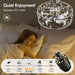 20 Inch Caged Ceiling Fan with Light and Remote, Quiet Reversible AC Motor, 5 ABS Blades, Modern Industrial Crystal Low Profile Small Ceiling Fan Light for Bedroom Home Indoor