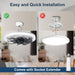 Socket Ceiling Fans with Lights and Remote Wireless Modern Fandelier Screw in Ceiling Fan in Light Socket, 3000K-6000K, Dimmable, 4 Speeds, with Extender Socket