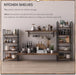 No Assembly Folding Bookshelf Storage Shelves 4 Tier Vintage Bookcase Standing Racks for Bedroom Living Room Home Office