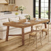 70.9-Inch Dining Table for 6-8, Large Farmhouse Kitchen Table with Reinforced Metal Legs for Kitchen & Dining & Living Room, Natural