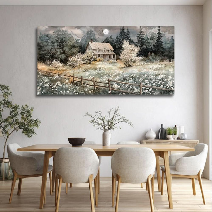 Wall Decor for Living Room Farmhouse Canvas Wall Art Nature Landscape Paintings Bedroom Decorations Rural Artwork Pictures Large Framed for Office Aesthetic Home Decor Ready to Hang