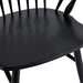 Windsor Black Dining Chairs Set of 2, Spindle Back Dining Chairs