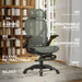 X100 Ergonomic Mesh Office Chair with Footrest, Big and Tall Home Desk Chair with 5D Flip-Up Arms, Adjustable 3D Lumbar Support, Gaming & Executive Computer Chair (Forest Ranger)