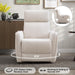 Beige Power Recliner with USB, Glider Rocker