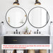 Black round Mirror 30 Inch, Wall Circle Mirror for Bathroom, Matte Framed