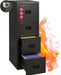 Turtle Vertical 4 Drawer Fire Rated File Cabinet, Black
