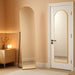 57X16 Door Hanging Full Length Mirror, Floor Stand (Height 5.7Ft Just Body In1.3Ft) / Wall Mounted Metal Frame Arch Dressing Mirrors for Bedroom Living Room 57 Inch Gold