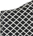 Mercer Collection Connie Black and White Lattice Silver Nailhead Headboard (Twin)