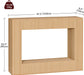 Modern Console Table, 47.2'' Entryway Table with Storage, Fluted Couch Table behind Sofa, for Entrance, Foyer, Living Room, Bedroom, Dining Room, Natural CTNA2501