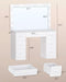 Vanity Table, Makeup Desk with Lighted Mirror, Dressing Desk with Drawers and Adjustable Brightness, 3 Color Lighting Modes, Vanity Desk for Women(White)