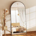 78"X38" Arched Full Length Mirror, Full Body Floor Mirror, Black