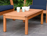 Prescott Patio 4 Piece Conversation Set | Durable Eucalyptus with Natural Finish, Blue