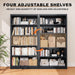 Metal Bookcase and Bookshelf, 66 in Tall Black Bookshelf with 4 Adjustable Storage Shelves, Large Deep Bookcase for Home, Library, Office, Bedroom, School