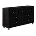 Deanna 4-Piece Eastern King Bedroom Set Black