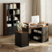 63" L Shaped Executive Desk with Drawers & Monitor Stand, Corner Desk