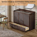 Queen Murphy Bed Cabinet With HiddenStorageDrawers