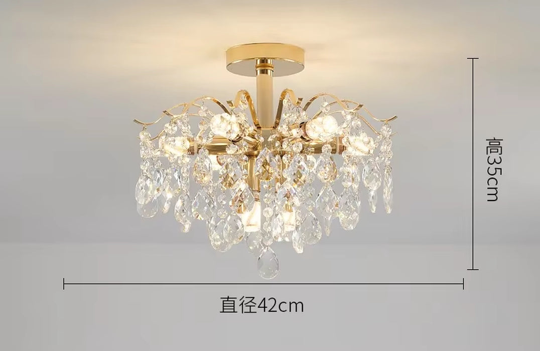 Modern Crystal LED Lights Chandelier for Living Room Decor Bedroom Ceiling Lamp Hanging Light Fixture Home Decoration Luxury