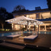 15 Ft Large Outdoor Patio Umbrella with Solar Led Lights & Base Included, Double-Sided Rectangular Table Umbrella with Stand, Market Umbrellas for Deck Poolside Garden Backyard, Beige