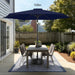 9FT Outdoor Patio Umbrella - Table Umbrella Waterproof UV Protection, Sombrillas De Patio with Push Button Tilt, Sun Umbrella for Pool, Porch, Garden, Deck, Backyard (Navy Blue)