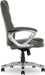 Executive Office Padded Arms, Adjustable Ergonomic Gaming Desk Chair with Lumbar Support, Faux Leather and Mesh, Light Gray