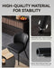 Upholstered Faux Leather Dining Chairs Set of 4, Black