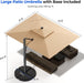 Rectangular Patio Umbrella with Base Included