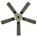 52 Inch Retro Ceiling Fan Light with Reversible Blades Remote Control