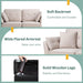 Modern Loveseat Couch with Pillow (63")