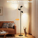 4000LM LED Tree Floor Lamp, 36W Super Bright Reading Lamp with Remote, Dimmable Tall Standing Light with 3 Rotatable Heads & 6 Color Temperatures, Modern Floor Lamps for Living Room Bedroom Office