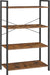 4-Tier Tall Bookshelf, Large Bookcase with Steel Frame, Deep Book Shelf for Living Room, Home Office, Study, 11.8 X 31.5 X 47 Inches, Industrial Style, Honey Brown and Black ULLS140K01