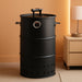 Charcoal Smoker Grill, 20" Barrel Smoker, Outdoor Barbecue Grill, Ideal for BBQ, Party, Backyard, Patio, Cooking, Heavy Duty round Grill, Vertical Smoker