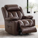 Brown Power Recliner with Massage & Heat