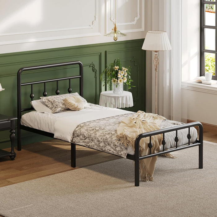 12 Inch Twin Bed Frames with Headboard and Footboard