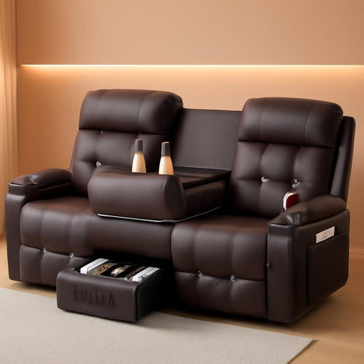 Recliner Sofa, Massage Reclining Sofa 3 Seater Sets Heavy Weight Capacity, RV Loveseat Couch Clearance with Flip Back Console, Storage, Cup Holders, Wall Hugger Reclining Couch for Living Room