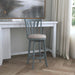 Furniture Savana Wood Bar Height Stool, 30" High, Blue Wire Brush