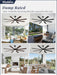 72 Inch Ceiling Fan Remote Dimmable Lighting Features