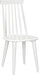 American Homes Collection Burris Country Farmhouse White Spindle Side Chair (Set of 2)