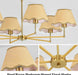 6-Light Boho Rattan Chandelier 39″ Rattan Pendant Light with Hand-Woven Shade Adjustable Height Vintage Dining Room Chandelier for Kitchen Island Living Room Bedroom Foyer E26 Base