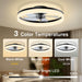 Simple LED Ceiling Fan Light Remote Control with Infinite Dimming 6 Levels of Wind Speed ​​Living Room Bedroom Chandelier Fan