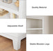 71" Farmhouse Bookcase, 5-Tier Bookshelf with Adjustable Shelves | Adjustable Shelves, Easy Assembly