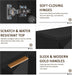 59" Black Sideboard Buffet Cabinet with Storage, Modern Credenza