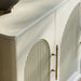 67IN White Fluted Sideboard Buffet Cabinet with Storage