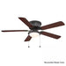 Hugger 52 In. LED Indoor Black Ceiling Fan with Light Kit