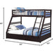 XL Twin/Queen Bunk Bed with Drawers, Espresso