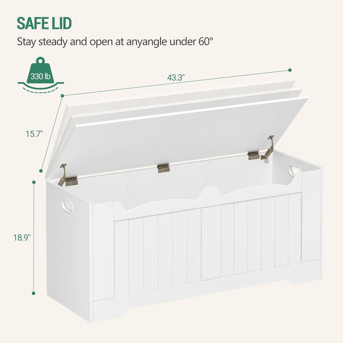 43.3 Inch LiftTop Storage Chest SolidWoodConstruction