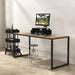 Mission 48-Inch Home Office Computer Desk, Rustic Brown
