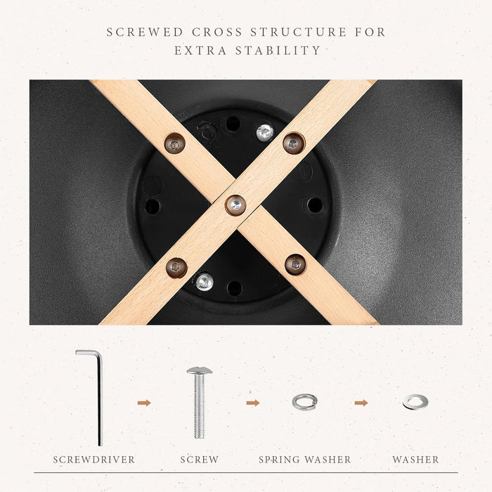 Dining Chairs Set of 8, Kitchen Room PU Leather Mid Century Modern Chairs, Upholstered Dining Desk Chairs with Wood Legs for Home Kitchen, Black