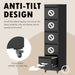 Black 5-Drawer Commercial-Grade Filing Cabinet Lockable