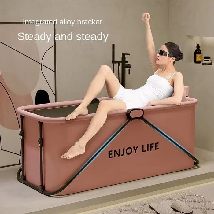 Household Portable Tub Shower Artifact 1.2/1.5M Large Foldable Bathtub for Adults Full Body Children'S Bath Bucket Hot Tub