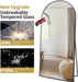 Arched Full Length Mirror, 76"X34" Large Floor Mirror, Full Body Mirrors for Leaning or Hanging, Standing Mirrors for Bedroom, Living Room,Dressing Room, Aluminum Alloy Frame, Black
